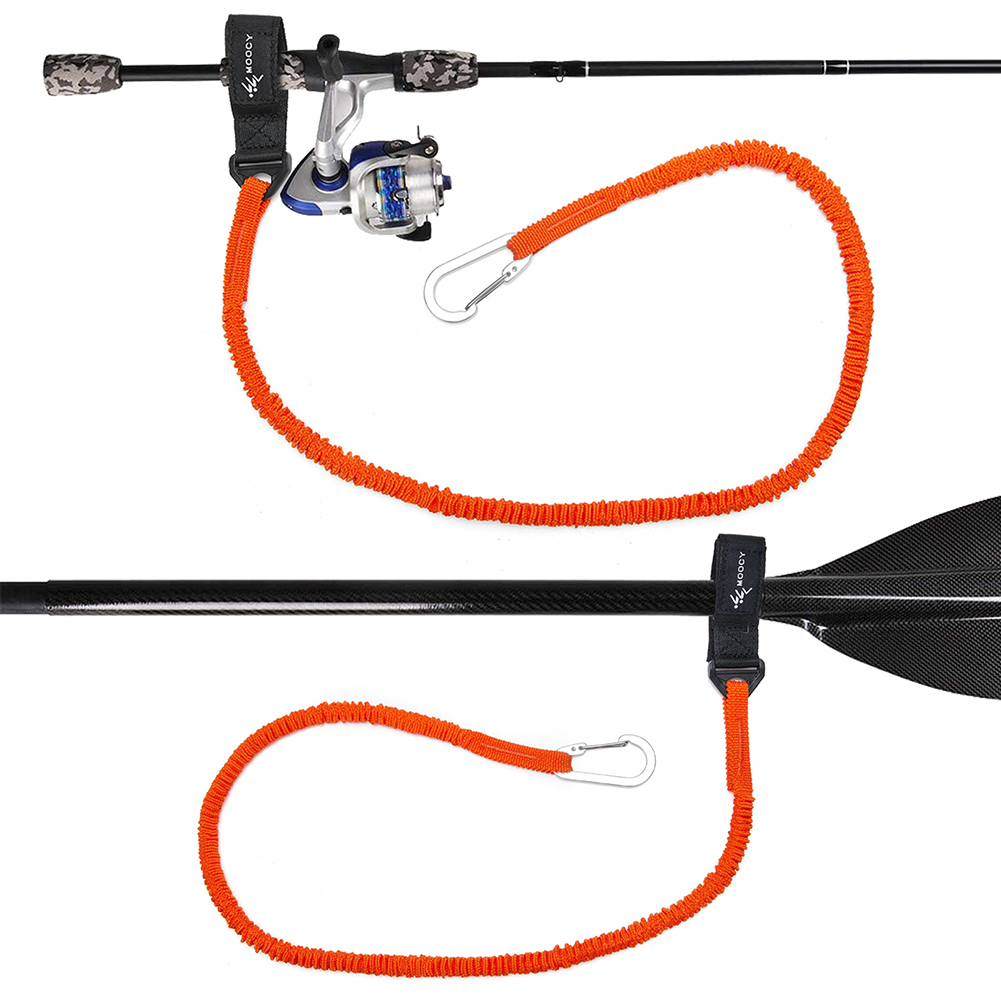 Fishing Kayak Paddle Leash - 4 Pcs Kayaks Rod Leash Stretchable