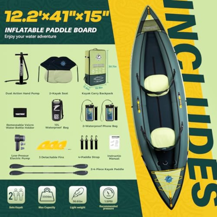 Inflatable Touring Kayak For L - Fishing Kayak Seat ulasan dan harga