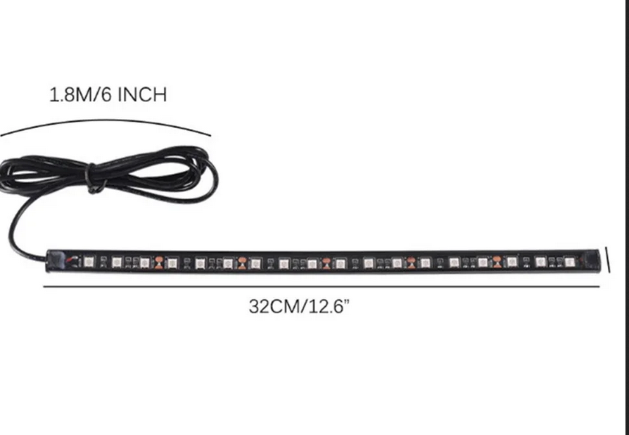 2Pcs 30cm 12V LED Strip Light  - Fishing Kayak Inflatable ulasan dan harga