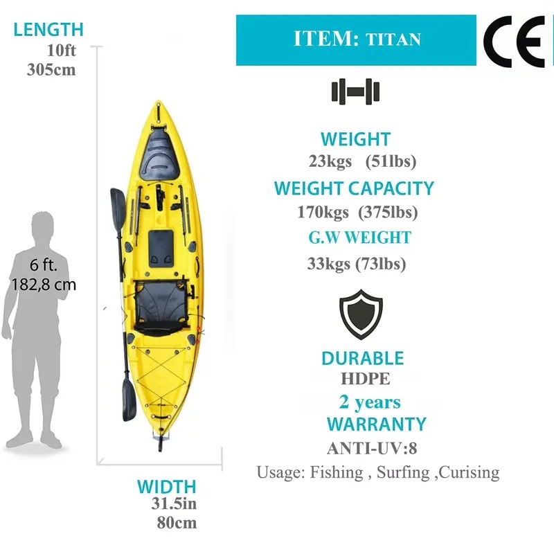 10ft Single Seat Sit on Fishin - Fishing Kayak Seat ulasan dan harga