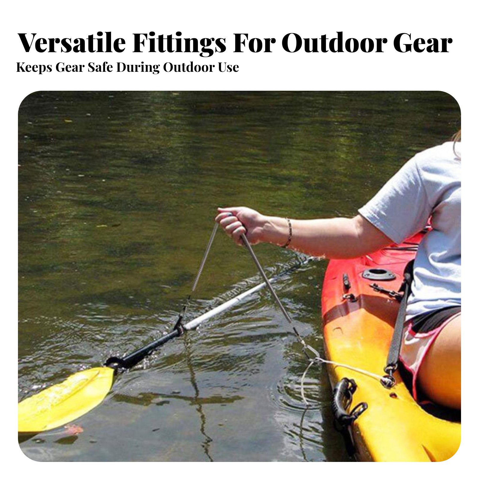 Retractable Rod Leash Adjustab - Fishing Kayak Paddle Leash ulasan dan harga